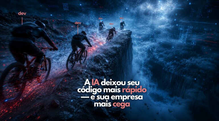 A IA deixou seu código mais rápido, mas deixou sua empresa mais cega